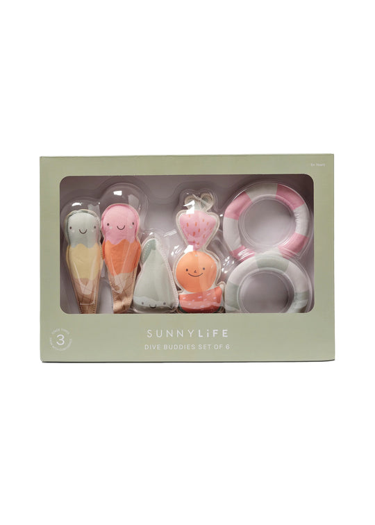 Load image into Gallery viewer, Dive Buddies Cotton Candy Multi Set of 6 - Beach Toy
