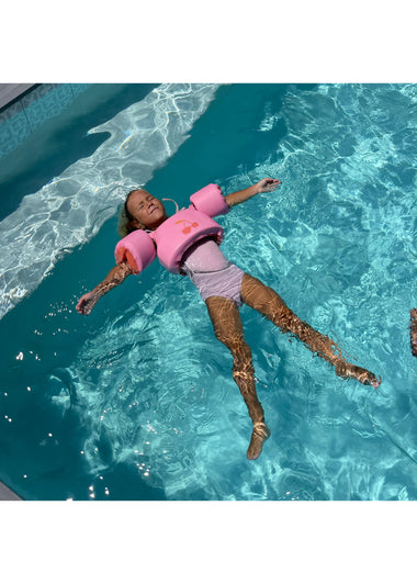 Floatie Jacket Cotton Candy Cherry - 4-6 YRS - Swim Vest