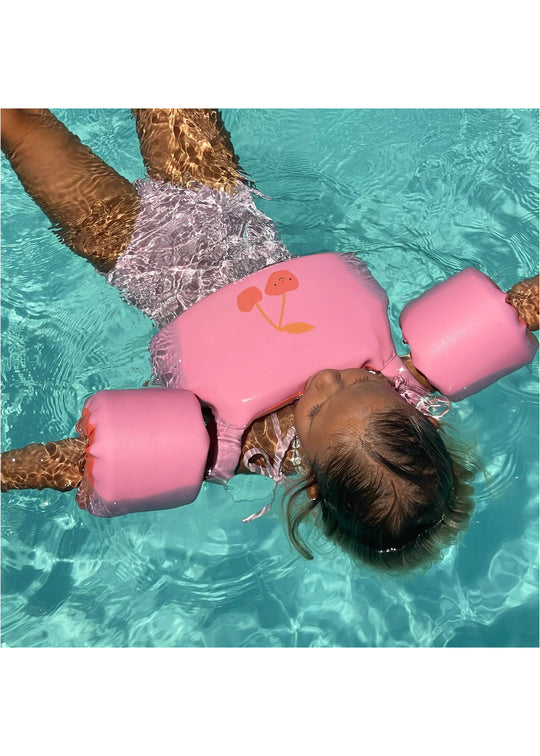 Load image into Gallery viewer, Floatie Jacket Cotton Candy Cherry - 4-6 YRS - Swim Vest
