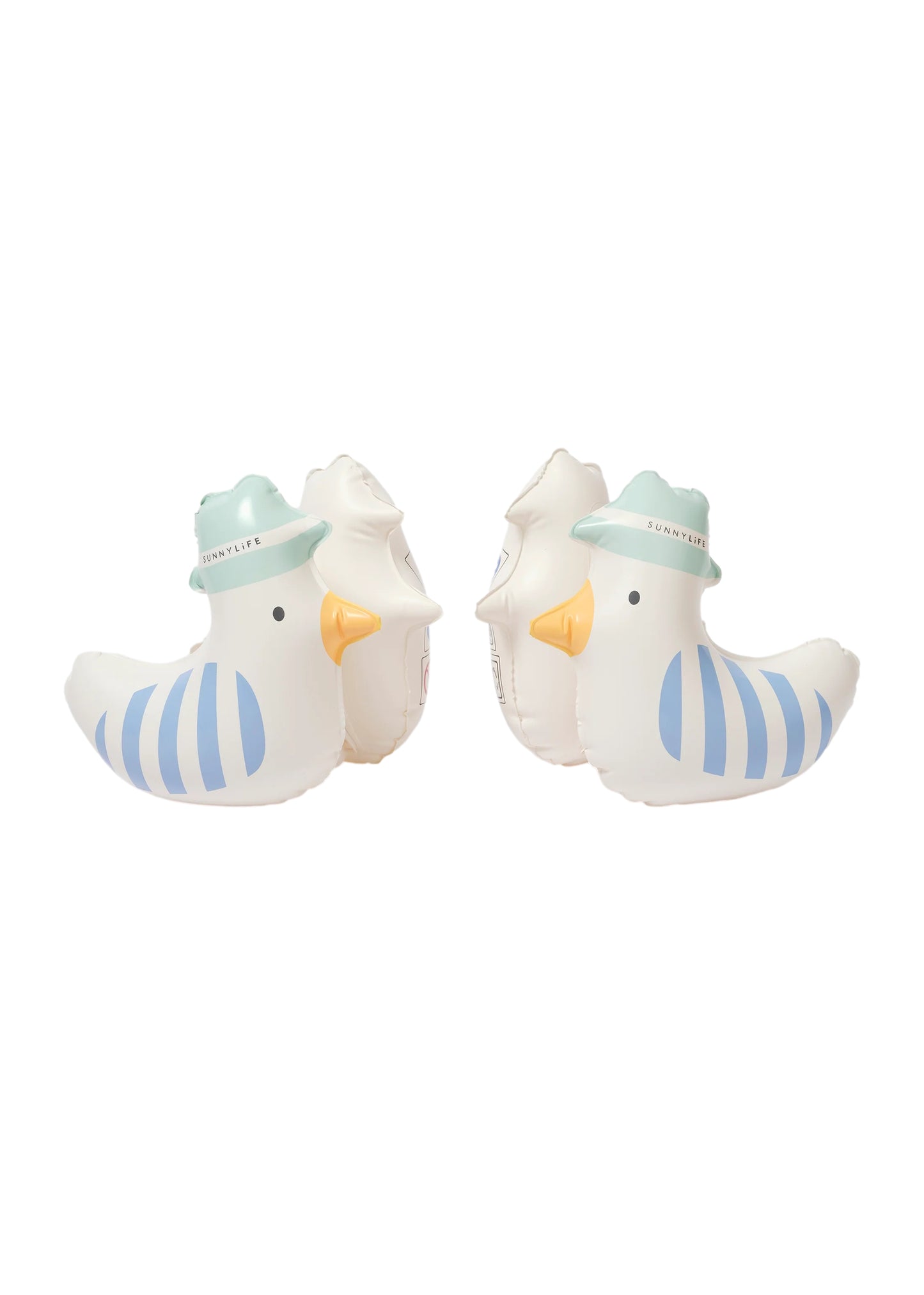 Load image into Gallery viewer, Kids Inflatable Arm Bands Sid the Seagull Blue Stripe - Arm Band
