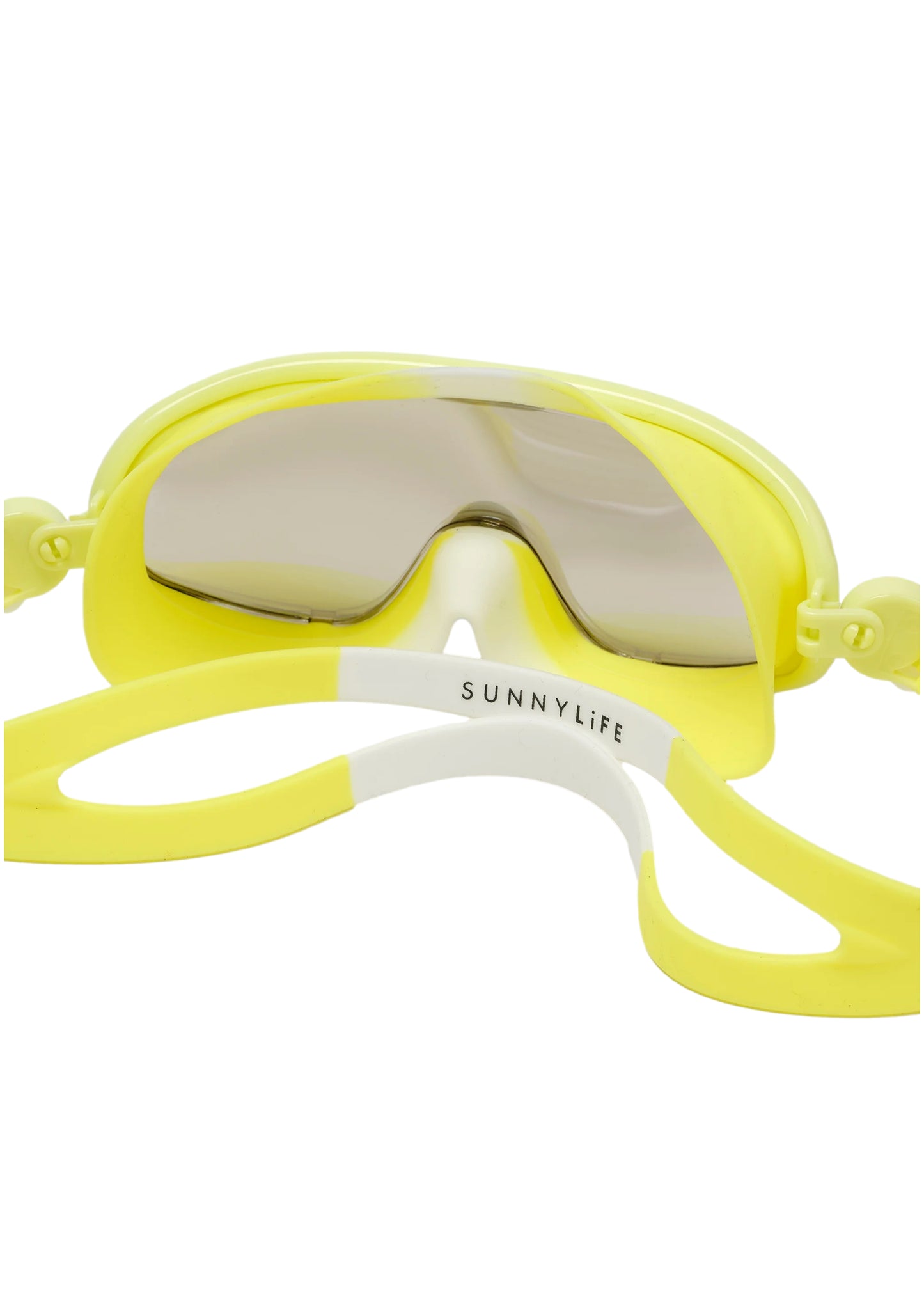 Load image into Gallery viewer, Kids Swim Mask Salty the Shark Neon Yellow - Goggles
