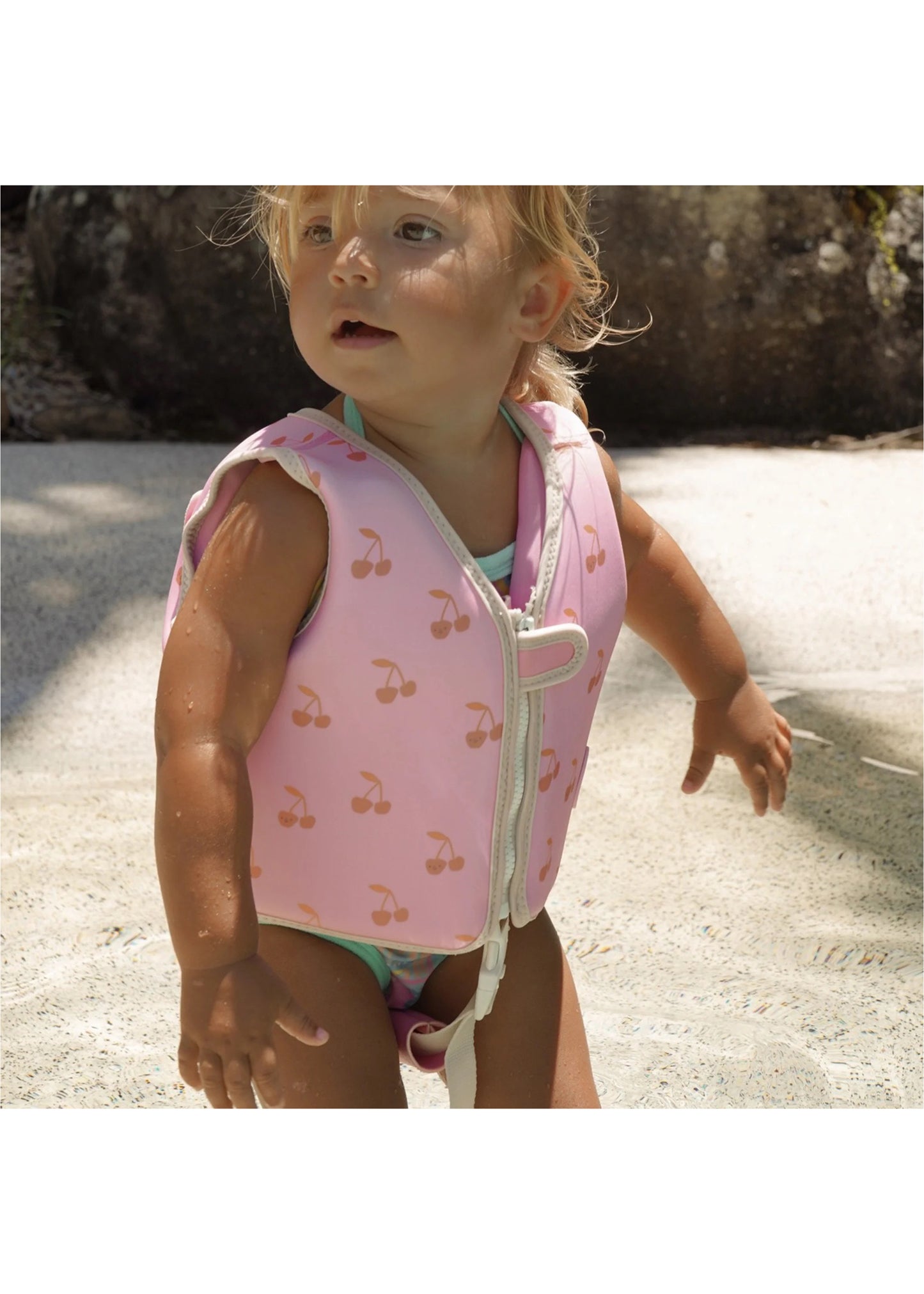 Load image into Gallery viewer, Kids Swim Vest Cotton Candy Cherry - Swim Vest

