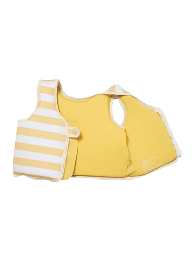 Kids Swim Vest Sid the Seagull Mustard Stripe - Swim Vest