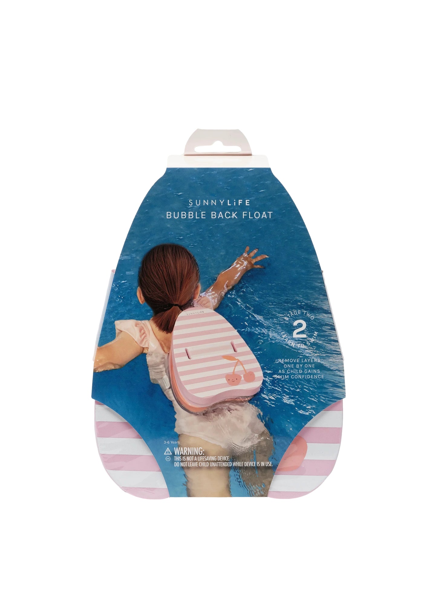 Load image into Gallery viewer, Bubble Back Float Cotton Candy Cherry - Pool Inflatable
