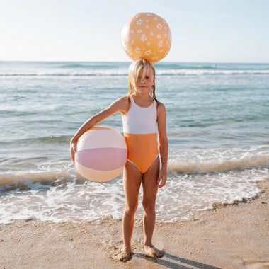 Inflatable Beach Ball Set of 2 Princess Swan Multi - ONE SIZE - Beach Toy