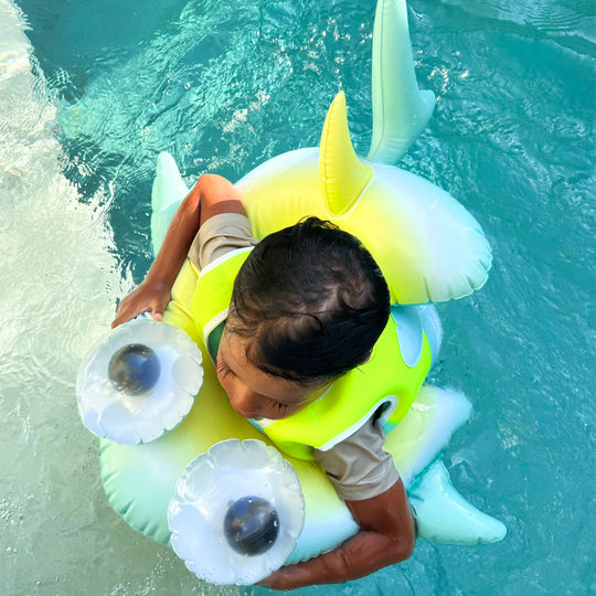 Load image into Gallery viewer, Kids Pool Ring Salty the Shark Multi - ONE SIZE - Pool Inflatable

