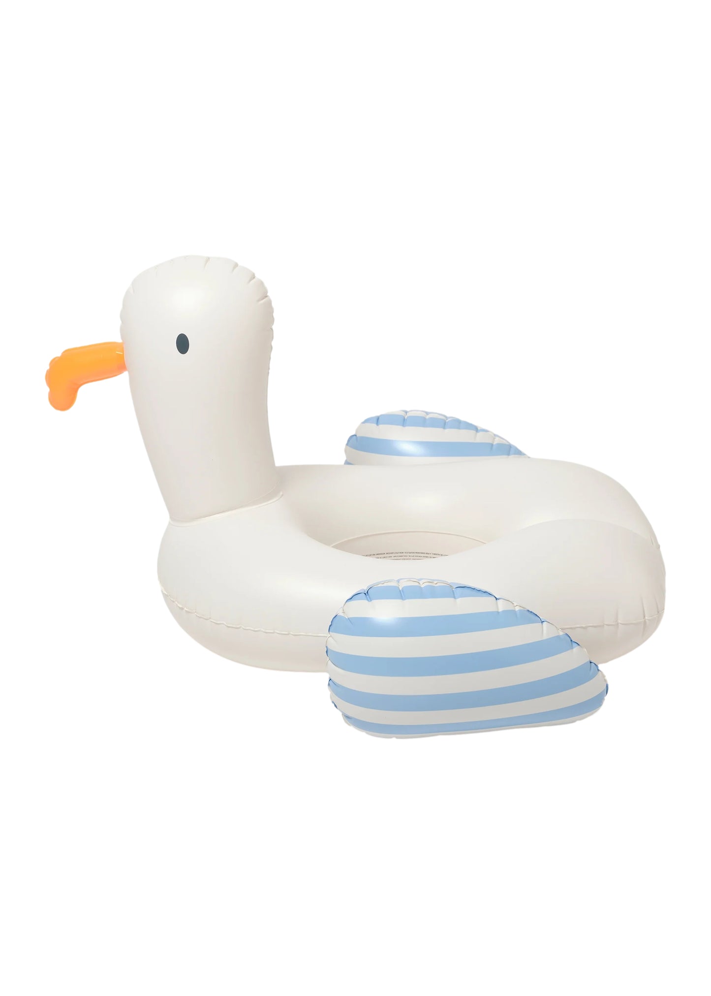 Load image into Gallery viewer, Kids Tube Pool Ring Sid the Seagull Blue Stripe - Pool Inflatable
