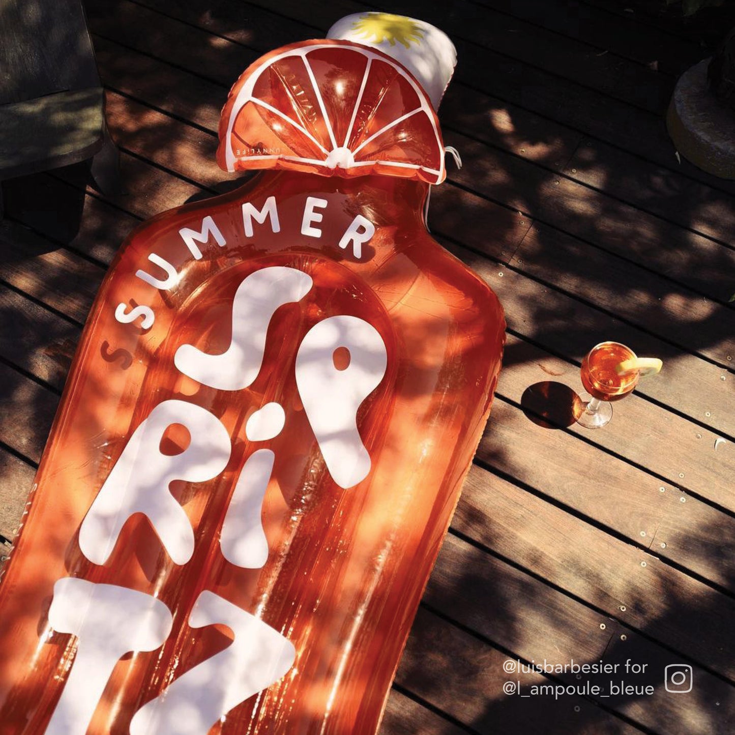 Load image into Gallery viewer, Luxe Lie On Float Summer Spritz - ONE SIZE - Pool Inflatable
