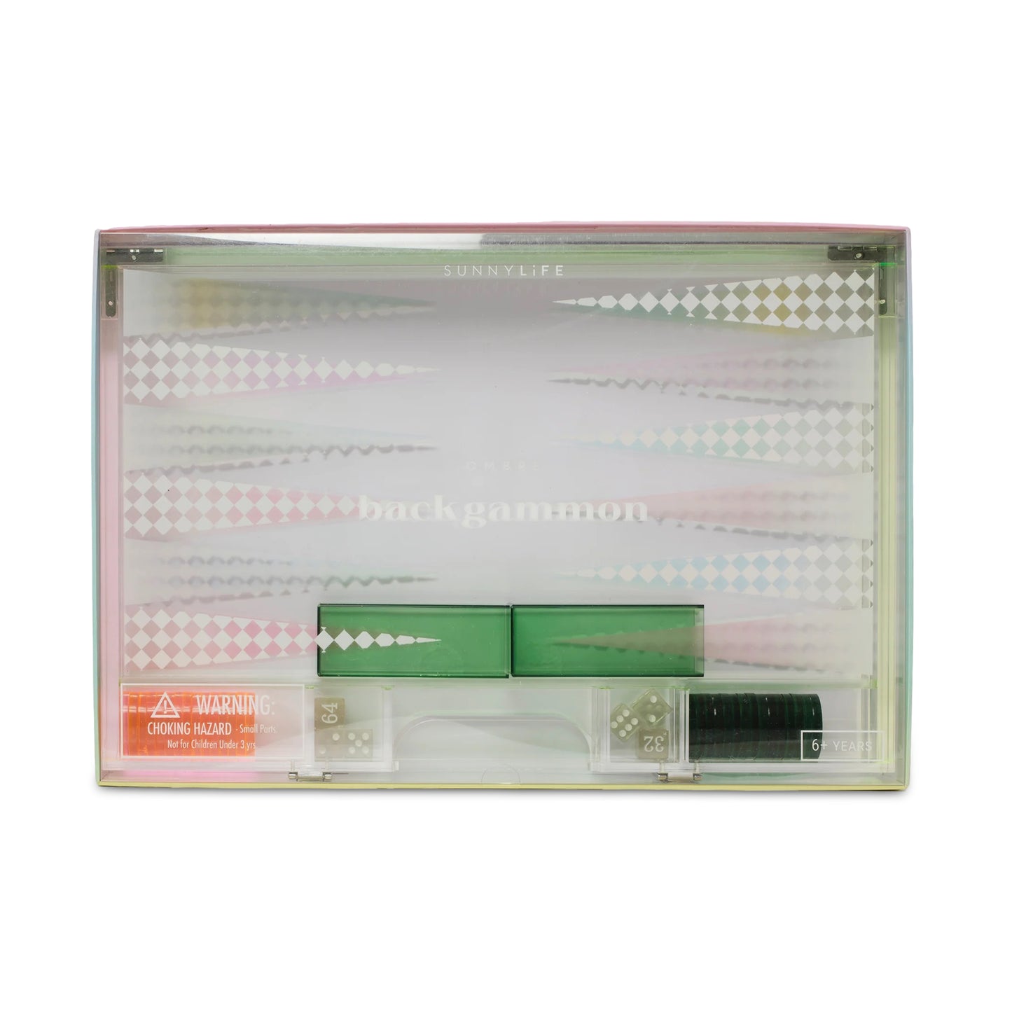 Load image into Gallery viewer, Ombre Lucite Backgammon Sherbert - ONE SIZE - Beach Toy
