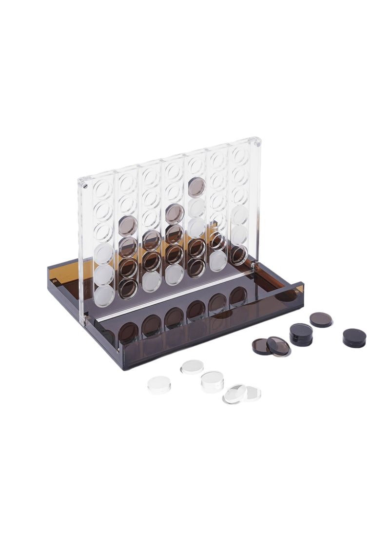 Lucite 4 In Row Whiskey Noir