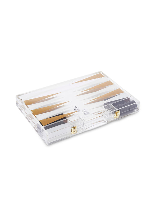 Lucite Backgammon Whiskey Noir - ONE SIZE - Beach Toy