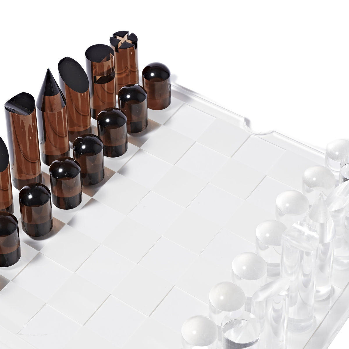 Load image into Gallery viewer, Lucite Chess &amp;amp; Checkers Whiskey Noir - ONE SIZE - Beach Toy

