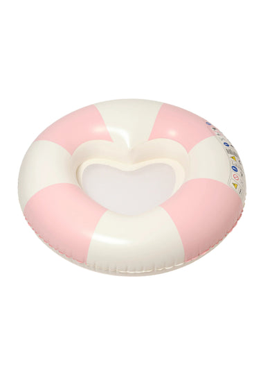 Luxe Tube Pool Ring Stole My Heart Pink Stripe - Pool Inflatable