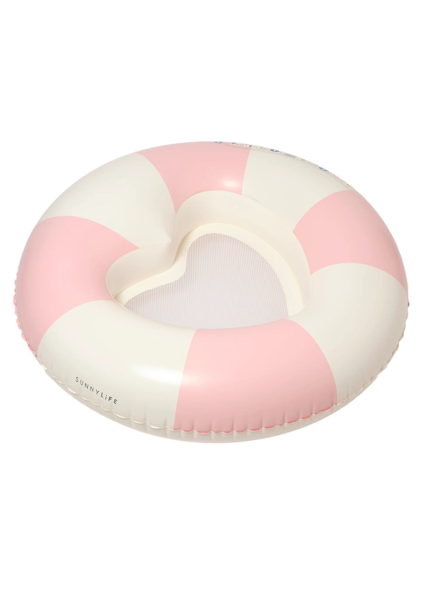 Load image into Gallery viewer, Luxe Tube Pool Ring Stole My Heart Pink Stripe - Pool Inflatable
