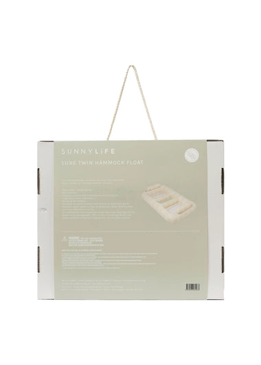 Luxe Twin Hammock Float Casa Sand Stripe - Pool Inflatable