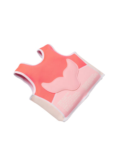 Melody the Mermaid Swim Vest Neon Strawberry - Swim Vest