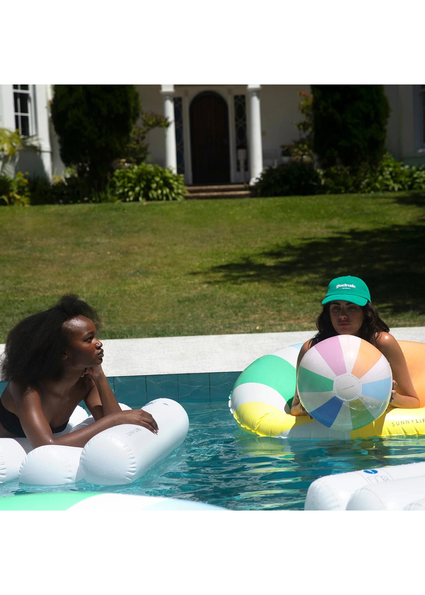 Load image into Gallery viewer, Pool Side Inflatable Beach Ball Pastel Gelato - Beach Toy
