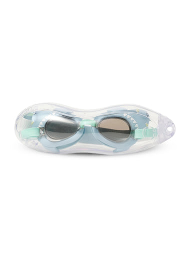 Salty the Shark Mini Swim Goggles Aqua - Goggles