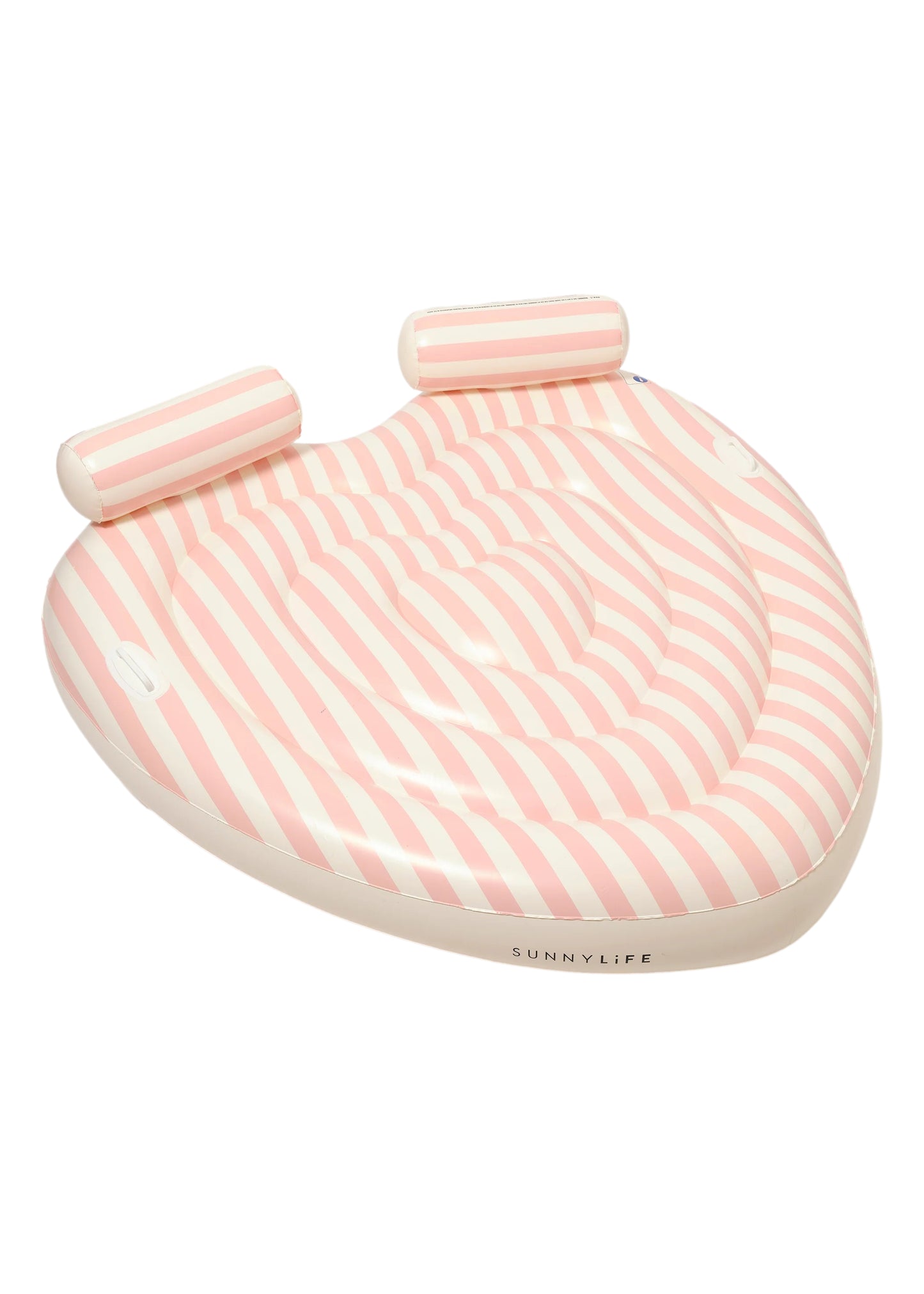 Load image into Gallery viewer, Twin Heart Lie-On Stole My Heart Pink Stripe - Pool Inflatable

