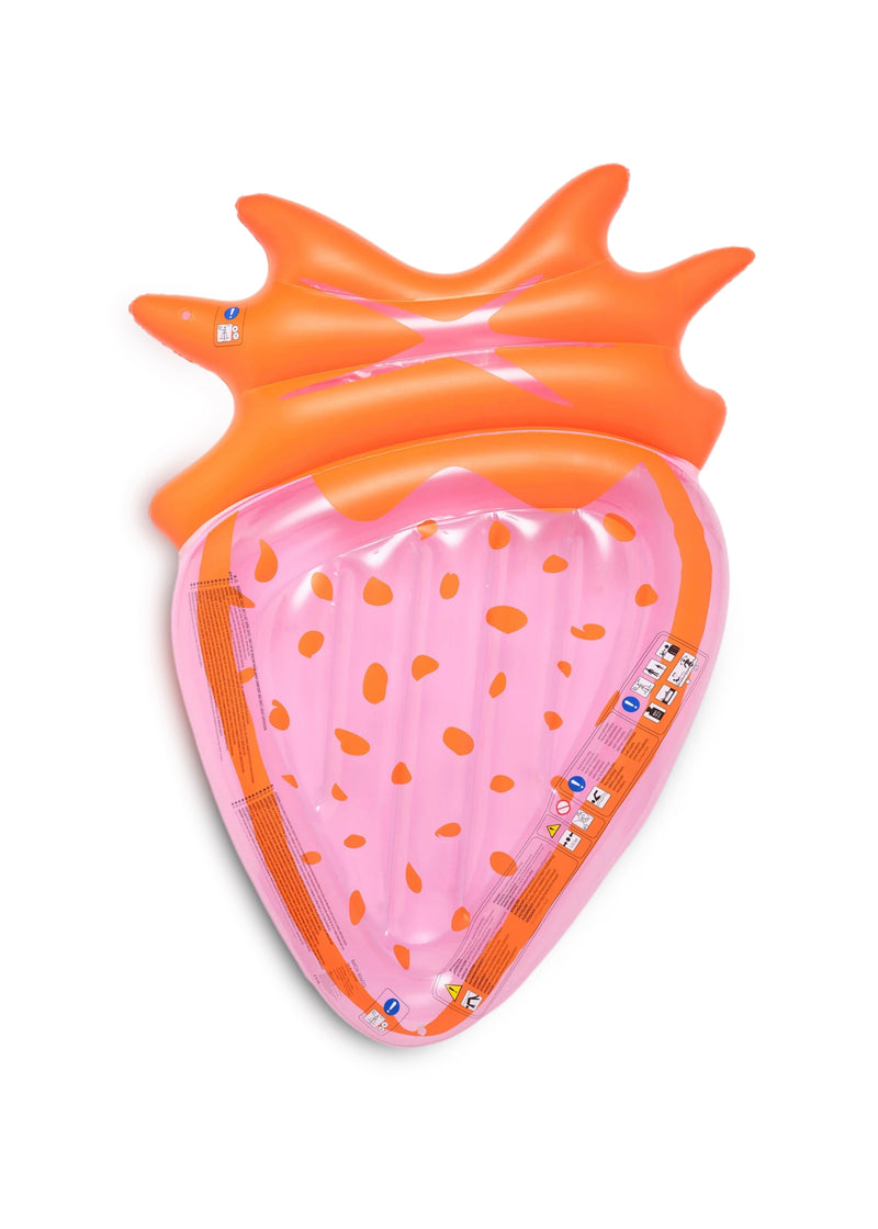 Luxe Lie-On Float Strawberry Pink Berry