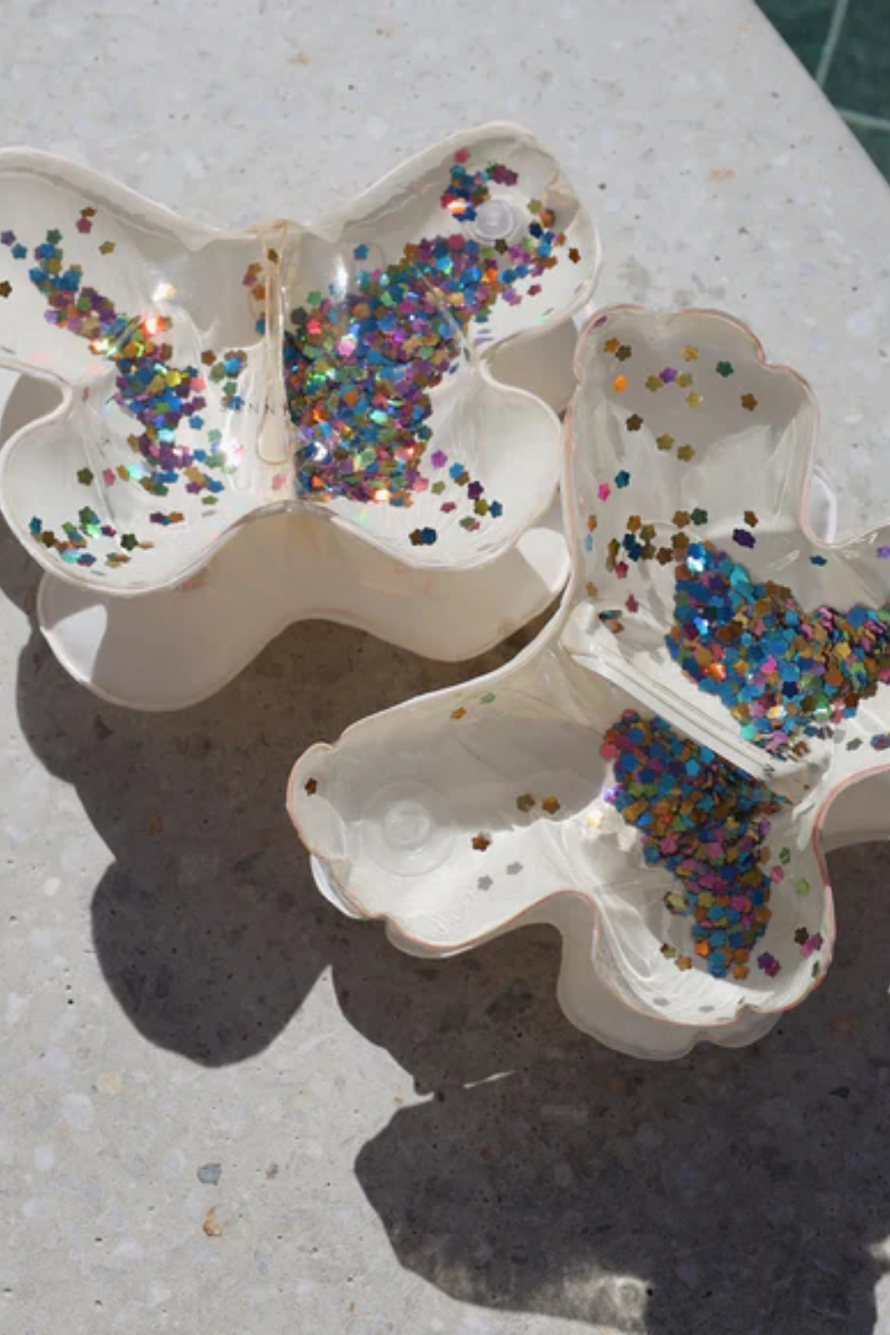 Load image into Gallery viewer, Kids Inflatable Arm Bands Cotton Candy Glitter
