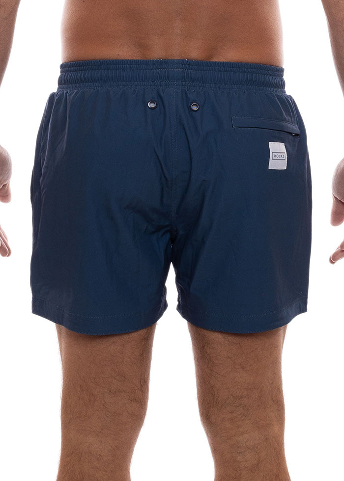 Load image into Gallery viewer, Balmoral Men’s Navy Swim Shorts - Swim Shorts
