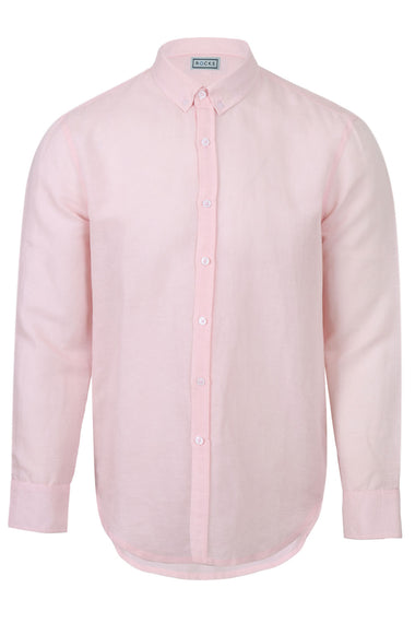 Men's Linen Shirt Pink