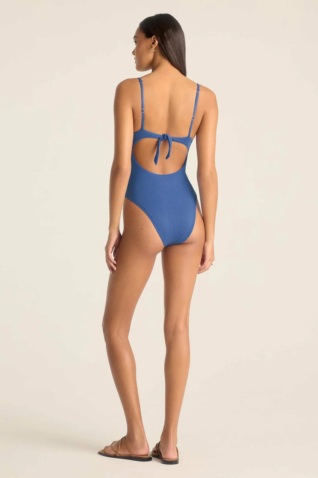 Load image into Gallery viewer, Ada Underwire One Piece Chambray
