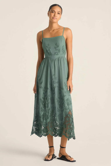Flora Dress Sea Green