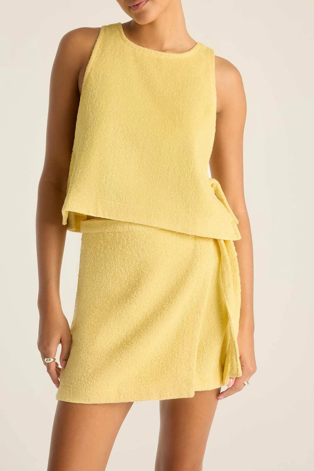 Load image into Gallery viewer, Oasis Wrap Skirt Banana Cream
