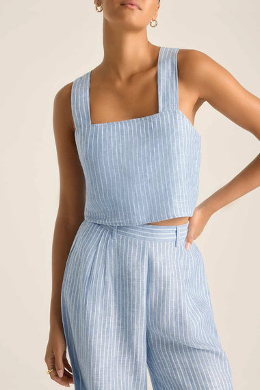 Tallows Crop Top Summer Stripe