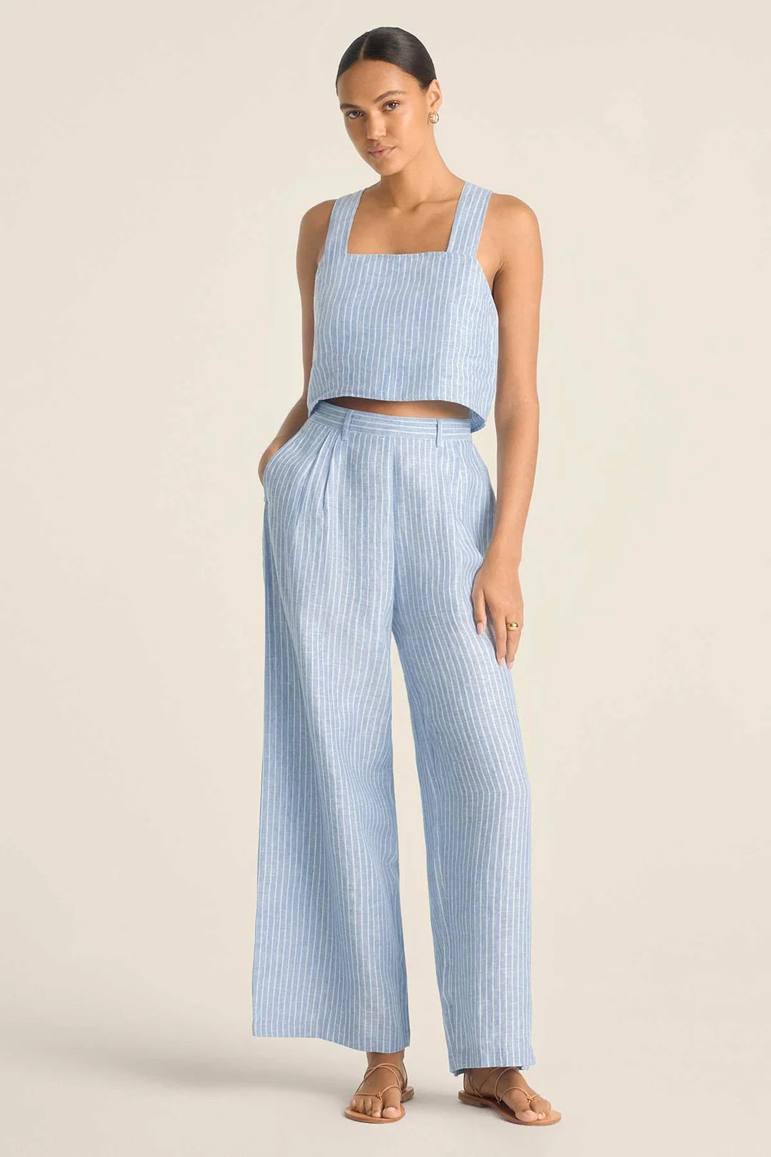 Load image into Gallery viewer, The Getaway Pant Summer Stripe
