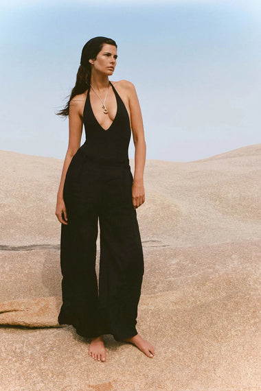 Tallows Wide Leg Pant Black