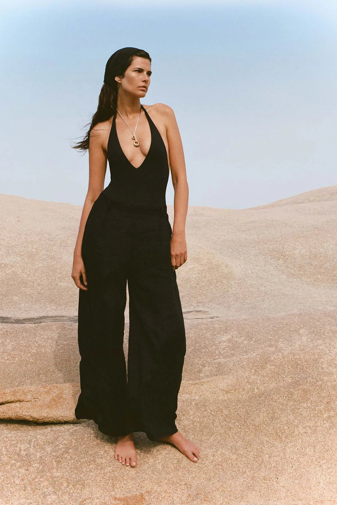 Load image into Gallery viewer, Tallows Wide Leg Pant Black
