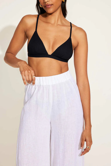 Tallows Wide Leg Pant White