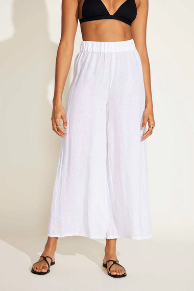 Tallows Wide Leg Pant White