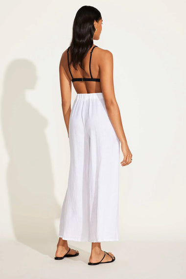 Tallows Wide Leg Pant White