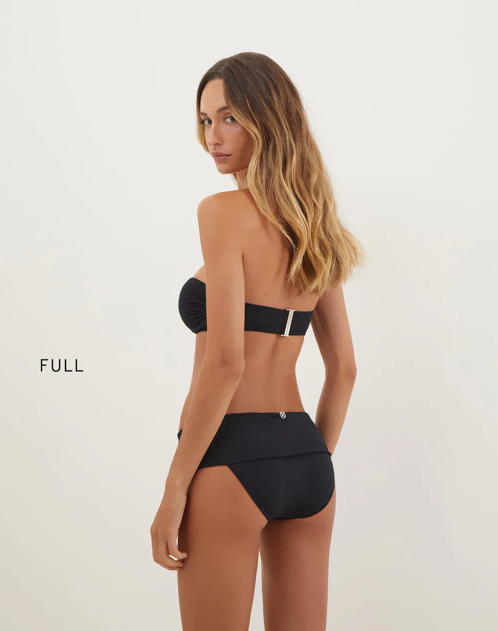 Load image into Gallery viewer, Solid Sam Bikini Bottom Full Black - Bikini Bottom
