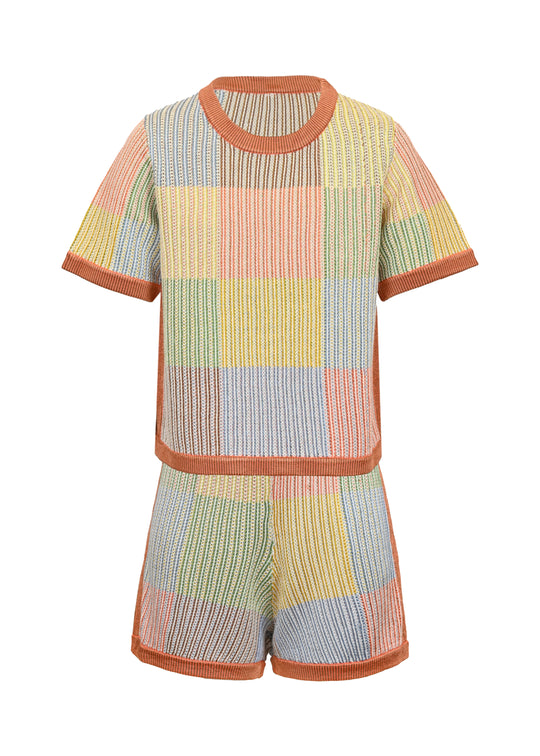 Everley Patchwork Knit Set - Set
