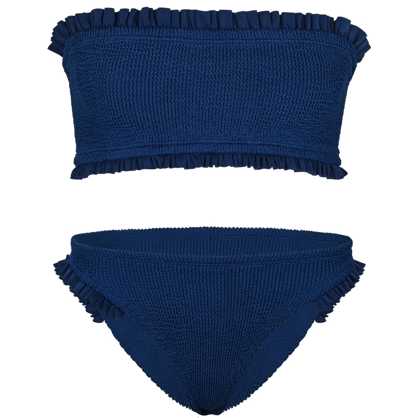 Load image into Gallery viewer, Tracey Frill Bikini Navy - ONE SIZE - Bikini
