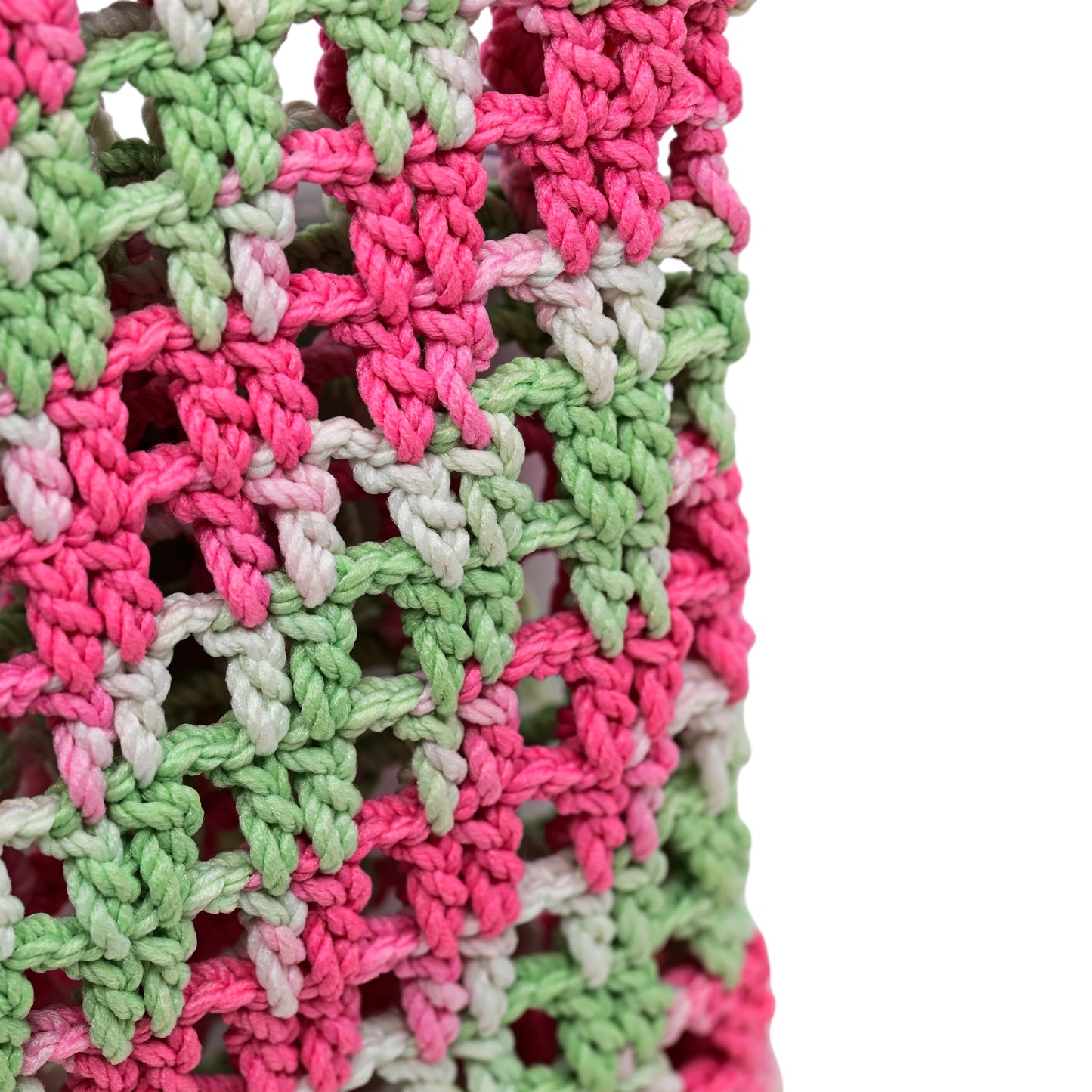 Load image into Gallery viewer, Crochet Mobile Holder Pouch Mint Multi - Mobile Phone Charms &amp;amp; Straps
