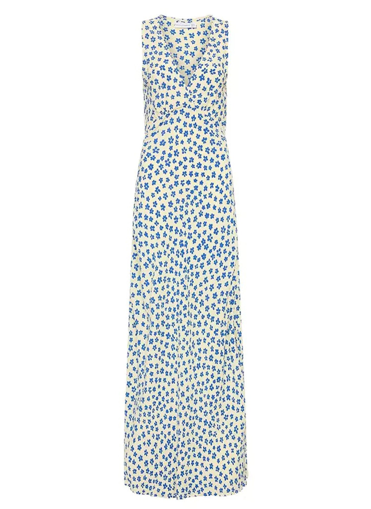 Load image into Gallery viewer, Acacia Midi Dress Gita Floral Blue - Dress
