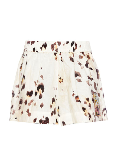 Acacia Relaxed Short Watercolour Leopard - Shorts