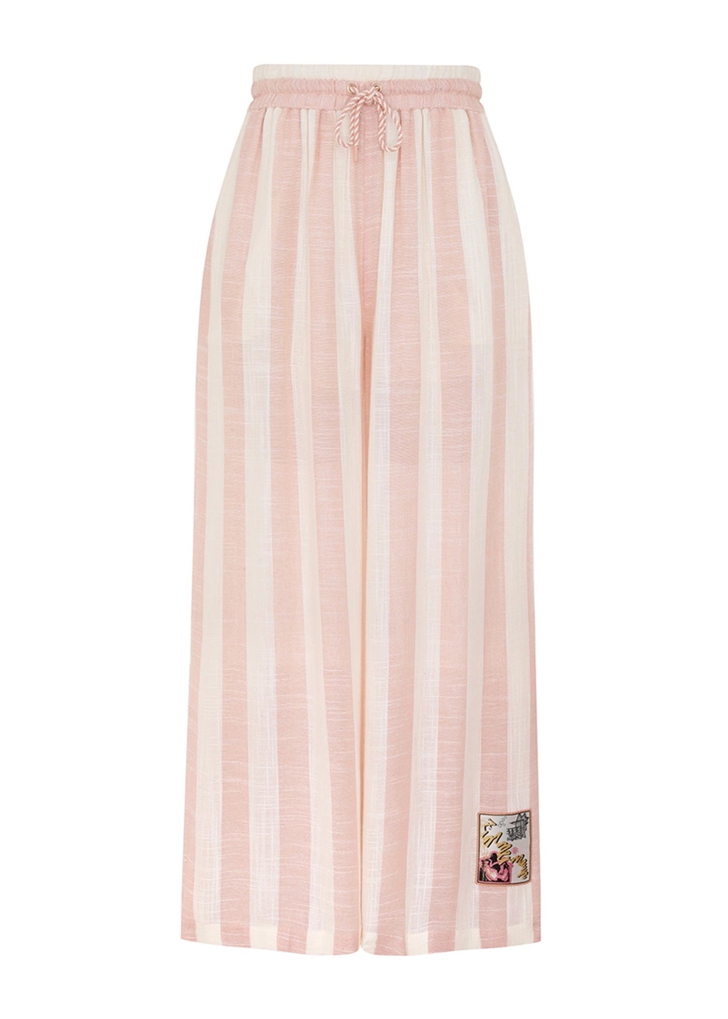 Load image into Gallery viewer, Acacia Wide Leg Pink Cream Stripe - Trousers
