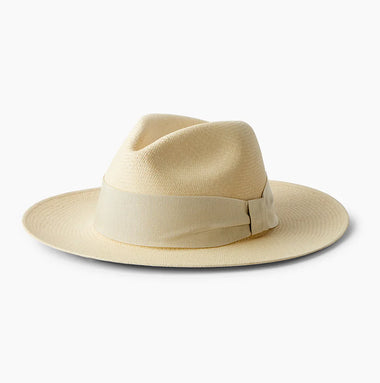 Rafael Panama Hat Wide Ribbon Off White