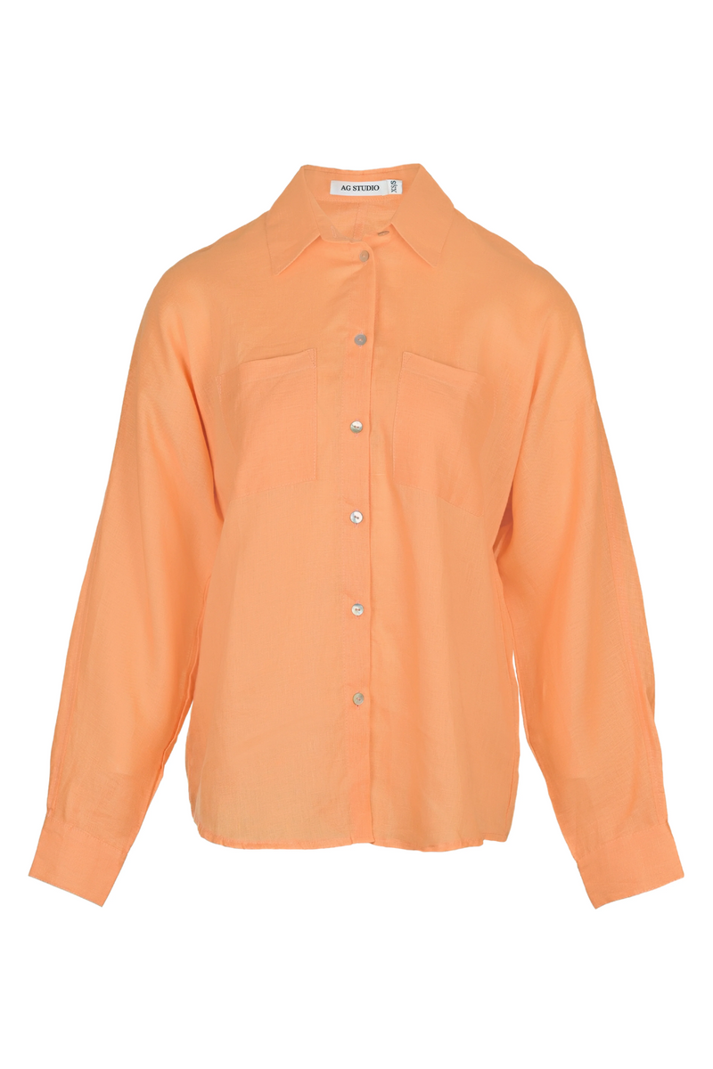 Apricot Linen Shirt