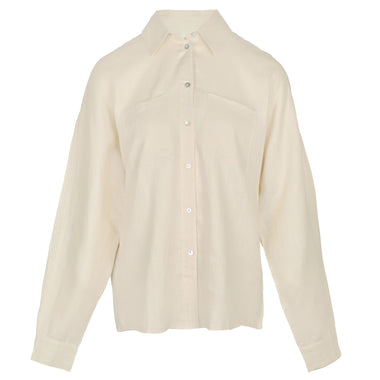 Beige Linen Shirt - Top