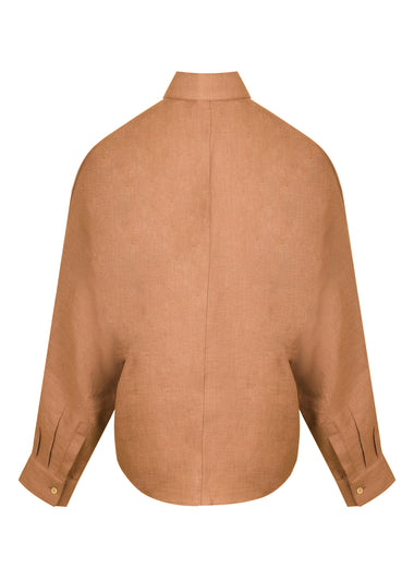 Camel Linen Shirt