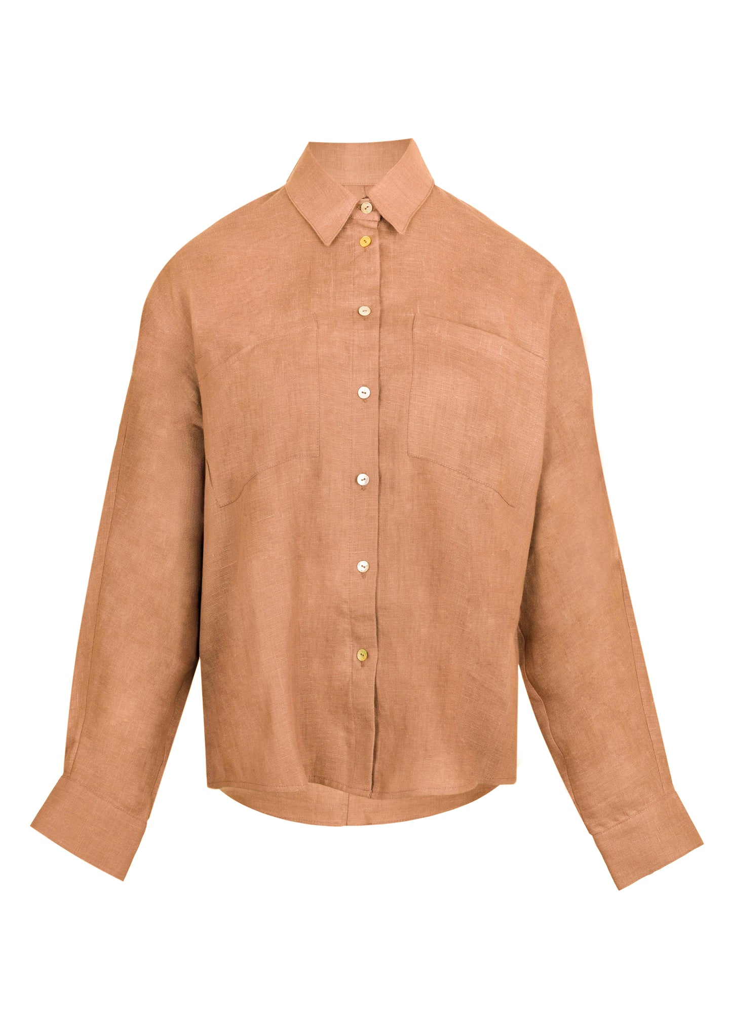 Load image into Gallery viewer, Camel Linen Shirt
