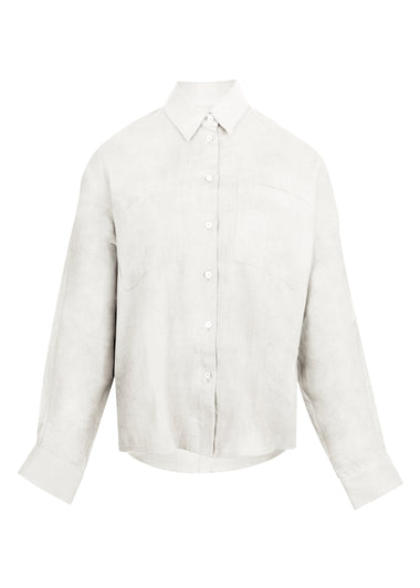 Cream Linen Shirt